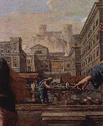 Nicolas Poussin Der Tod der Saffira oil painting